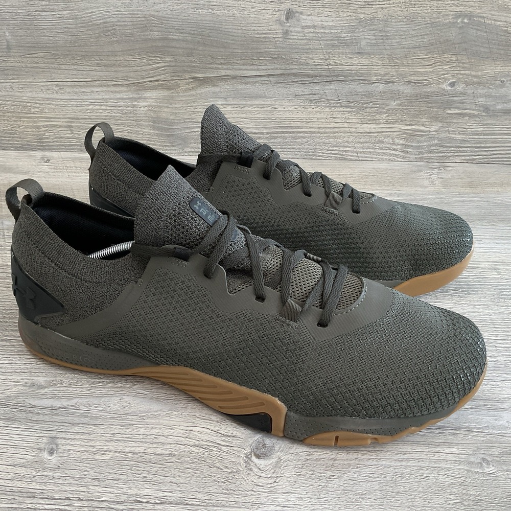 Under Armour TriBase Reign Shoes Mens Size 14 Green Training 3023698-300